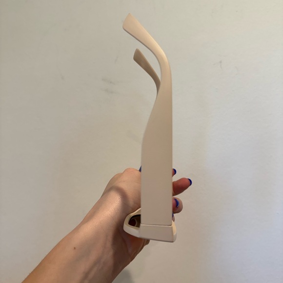 Blue Planet Unisex Cream Retro Brown Lens Taj Polarized Rectangle Sunglasses - Picture 14 of 15